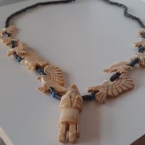 Carved Bone Necklace